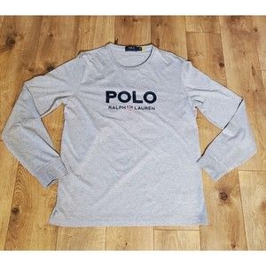 Polo Ralph Lauren Navy POLO 1967 Badge Long Sleeve Crew Shirt Men's Medium